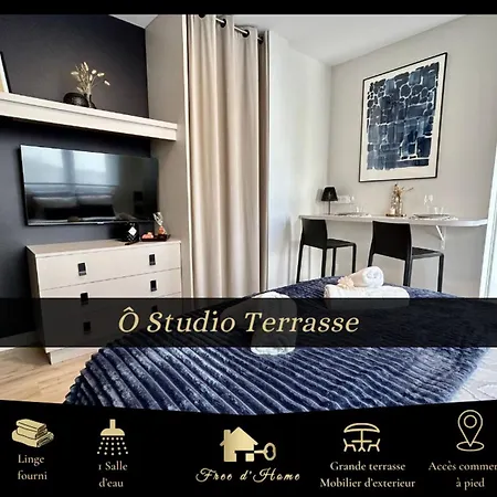 O Studio Terrasse - Centre Ville De Lorient - Gare Exterior foto